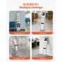 Brochure Display Rack, 10 Pockets Magazine Literature Display Stand, Portable Floor Standing Magazine Rack, Metal Newspaper Cata