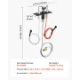 Gas Pilot Assembly, OE 2090-012, 2198-012, SRV2090-012 Fireplace Gas Pilot Assembly, Natural Gas Ignition Replacement, Fit Heati