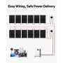 4800W 48V Komplet solenergisæt, 12*400W monokrystallinske