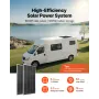 400W 12V Complete Solar Power Kit, 2PCS 200W Monocrystalline Solar Panels + 12.8V 100Ah LiFePO₄ Battery + 40A MPPT Charge Contro