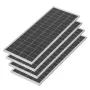 400W 12V komplet solenergisæt, 4*100W monokrystallinske