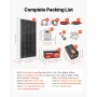 800W 12V komplet solenergisæt, 4*200W monokrystallinske