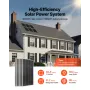 1200W 24V Complete Solar Power Kit, 6PCS 200W Monocrystalline Solar Panels + 25.6V 300Ah LiFePO₄ Battery + 24V 3600W Hybrid Inve