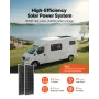 200W 12V Complete Solar Power Kit, 2PCS 100W Monocrystalline Solar Panels + 12.8V 50Ah LiFePO₄ Battery + 40A Charge Controller +