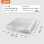Clear Vinyl Tarp 3 x 4 m Clear Vinyl Patio Enclosure with Grommets