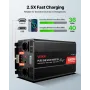 4000W Power Inverter, 12V DC til 230V AC Pure Sine Wave