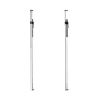 Cargo Bar, Ratcheting Cargo Bar Adjustable from 2261mm to 2642mm, Heavy-duty Steel Cargos Stabilizer with Non-Slip Foot Pad, Tru