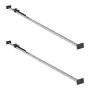 Cargo Bar, Ratcheting Cargo Bar Adjustable from 2261mm to 2642mm, Heavy-duty Steel Cargos Stabilizer with Non-Slip Foot Pad, Tru