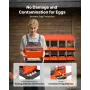 VEVOR 2 Tiers Chicken Nesting Boxes, 10 Compartments, Metal Egg Laying Boxes with Protective Collection Lids, Roll Out Nesting B