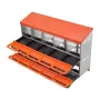 2 Tiers Chicken Nesting Boxes, 10 Compartments, Metal Egg Laying Boxes with Protective Collection Lids, Roll Out Nesting Box, Ea
