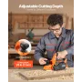 VEVOR Electric Hand Planer, 82 mm Cut Width, 900W 14500 RPM Corded Power Handheld Planer for Wood, with Adjustable Cut Depth, 2 