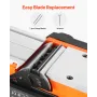 Electric Hand Planer, 82 mm Cut Width, 900W 14500 RPM Corded Power Handheld Planer for Wood, with Adjustable Cut Depth, 2 Blades
