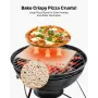 Pizza Stone, 508 x 355 mm Rectangular Cordierite Pizza Stone, Extra Large Baking-Stone with Aluminum Peel, 15 mm Thick Heat-Resi