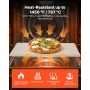 VEVOR Pizza Stone, 508 x 355 mm Rectangular Cordierite Pizza Stone, Extra Large Baking-Stone with Aluminum Peel, 15 mm Thick Hea