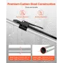 Cargo Bar, Ratcheting Cargo Bar Adjustable from 1499mm to 1854mm, Heavy-duty Steel Cargos Stabilizer with Non-Slip Foot Pads, Te