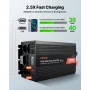 3500W Power Inverter, 12V DC til 230V AC Pure Sine Wave