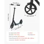 Kick Scooter for Kids Ages 8+, Teens & Adults, 2-Wheel Toddler Scooter with Adjustable Height Handlebar, Wide Anti-Slip Deck, Fo