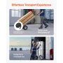 Hand Truck, 226.9 kg Load Capacity, Heavy-Duty Hand Truck Dolly with Non-Slip Wheels & Handle, Aluminum Alloy Portable Trolley D