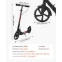 VEVOR Kick Scooter for Kids Ages 8+, Teens & Adults, 2-Wheel Toddler Scooter with Height Adjustable Handlebar, Wide Anti-Slip De