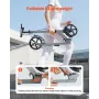 VEVOR Kick Scooter for Kids Ages 8+, Teens & Adults, 2-Wheel Toddler Scooter with Adjustable Height Handlebar, Wide Anti-Slip De