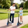 Kick Scooter for Kids Ages 8+, Teens & Adults, 2-Wheel Toddler Scooter with Adjustable Height Handlebar, Wide Anti-Slip Deck, Fo