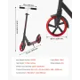 VEVOR Kick Scooter for Kids Ages 8+, Teens & Adults, 2-Wheel Toddler Scooter with Adjustable Height Handlebar, Wide Anti-Slip De