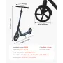 VEVOR Kick Scooter for Kids Ages 8+, Teens & Adults, 2-Wheel Toddler Scooter with Adjustable Height Handlebar, Wide Anti-Slip De