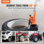 Manual Tire Bead Breaker, 96.5-106.7 mm Tires Changer Tool with Rubber Pad, Protect Aluminum Alloy Hubs, Easy-Operated Tire Repa