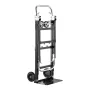 VEVOR 2 in 1 Folding Hand Truck, 226.9 kg Load Capacity for 4-Wheel Mode, Convertible Hand Truck Dolly with Wheels & Adjustable 