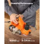 Electric Hand Planer, 82 mm Cut Width, 650W 16800 RPM Corded Power Handheld Planer for Wood, with Adjustable Cut Depth, 2 Blades