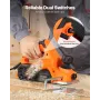 VEVOR Electric Hand Planer, 82 mm Cut Width, 650W 16800 RPM Corded Power Handheld Planer for Wood, with Adjustable Cut Depth, 2 