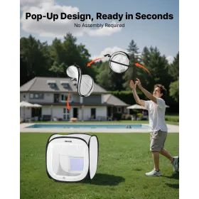 VEVOR Portable Paint Booth Tent, 405 x 405 x 430mm Pop-Up Portable Spray Paint Tent with Mesh Door, Spray Painting Tents for Sma