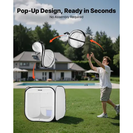 VEVOR Portable Paint Booth Tent,720 x 725 x 750mm Pop-Up Portable Spray Paint Tent with Mesh Door, Spray Painting Tents for Cabi