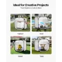Portable Paint Booth Tent,720 x 725 x 750mm Pop-Up Portable Spray Paint Tent with Mesh Door, Spray Painting Tents for Cabinets, 