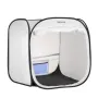Portable Paint Booth Tent,720 x 725 x 750mm Pop-Up Portable Spray Paint Tent with Mesh Door, Spray Painting Tents for Cabinets, 