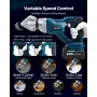 Metal Shear, Cordless Sheet Metal Cutter with 360-Degree Pivoting Head, Double Blades, 220VAC 20VDC, Cuts 1.22 mm Galvanized Ste