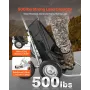 VEVOR vildtvogne til jagt, 500 LBS Hjortevogn Vildtvogn, Heavy-Duty Crawler vogn, All-Terrain Folde Hjortevogn med