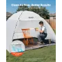 Portable Paint Booth Tent, 32930 x 2300 x 1880mm Painting Tent Station, Spray Shelter with Built-in Floor & Mesh Screen, Large S