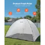 VEVOR Portable Paint Booth Tent, 32930 x 2300 x 1880mm Painting Tent Station, Spray Shelter with Built-in Floor & Mesh Screen, L