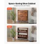 Shoe Cabinet with 2 Flip Drawers, Farmhouse Shoes Storage Cabinet with Metal Legs and Anti-Tipping Device, Freestanding Shoe Org