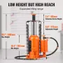 Lufthydraulisk flaske Jack, 20 ton/40000 lbs Alle svejste