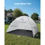 Portable Paint Booth Tent, 2950 x 2920 x 2020mm Painting Tent Station, Spray Shelter with Built-in Floor & Mesh Screen, Large Sp