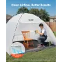 VEVOR Portable Paint Booth Tent, 2950 x 2920 x 2020mm Painting Tent Station, Spray Shelter with Built-in Floor & Mesh Screen, La