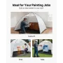 VEVOR Portable Paint Booth Tent, 2950 x 2920 x 2020mm Painting Tent Station, Spray Shelter with Built-in Floor & Mesh Screen, La