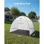 Portable Paint Booth Tent, 2330 x 1720 x 1900mm Painting Tent Station, Spray Shelter with Built-in Floor & Mesh Screen, Large Sp
