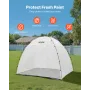 Portable Paint Booth Tent, 2330 x 1720 x 1900mm Painting Tent Station, Spray Shelter with Built-in Floor & Mesh Screen, Large Sp