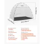 VEVOR Portable Paint Booth Tent, 2330 x 1720 x 1900mm Painting Tent Station, Spray Shelter with Built-in Floor & Mesh Screen, La