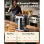 VEVOR Automatic Home Beer Brewer, 13L All-in-One Home Brew Machine, 1500W Power Electric Beer Brewing Machine with Mash Boil Dev