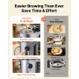 Automatic Home Beer Brewer, 13L All-in-One Home Brew Machine, 1500W Power Electric Beer Brewing Machine with Mash Boil Device, 3
