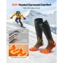 Heated Socks, 5000mAh Battery Powered, Rechargeable Heating Socks with 4 Heating Levels, Electric Heated Sock for Men Women, Foo